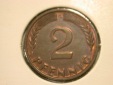12013 2 Pfennig  1965 G in vz/vz-st