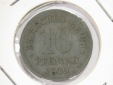 12029  Kaiserreich  J.299  10 Pfennig  1919  Ersatzmünze in s...