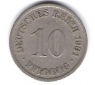 Kaiserreich 10 Pfennig 1901 A       J.13
