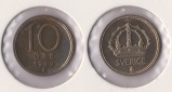 Schweden 10 Öre 1950 TS **vz-Stgl.** Silber