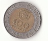 100 Escudos Portugal 1990 Rand mit 5 Sektoren (G287)