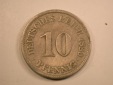 13007  KR  10 Pfennig  1889 A in schön-sehr schön