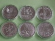       Sechs 10 Euro Silbermünzen Deutschland ( in Kapsel )