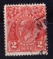 australia old stamp two pence RED