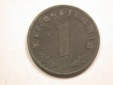 13408  3.Reich  1 Pfennig  1943 F in ss-vz  Orginalbilder