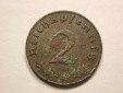 13408  3.Reich  2 Pfennig  1939 B  Belegstück  Orginalbilder
