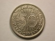 13206 Weimar  50 Pfennig Nickel 1937 A in f.st Orginalbilder