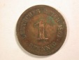 13410 KR  1 Pfennig  1891 A in f.sehr schön  Orginalbilder