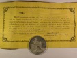 13411 Basel Werbe Medaille v. Chr. Burger mit Begleitschreiben...