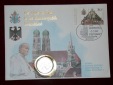 14201 Numisbrief Papst in Deutschland 100 Lire 1985 sehr dekor...