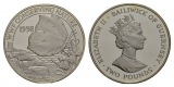 Guernsey £2, 1998, 0,925 Silber, PP, in Kapsel