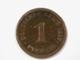 14007 KR 1 Pfennig  1899 G in ss Orginalbilder