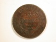 14310 Russland 5 Kopeken große Kupfermünze 1878 in sehr sch...