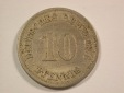 14011 KR  10 Pfennig 1876 J in ss+/ss-vz Orginalbilder