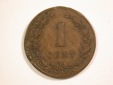 14012 Niederlande 1 Cent 1878 in sehr schön  Orginalbilder