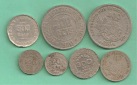 Brazil - sieben Münzen 20-500 Reis Jahren 1901-1940