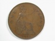 15104 Großbritanien 1 Penny 1929 große Kupfermünze in sehr ...