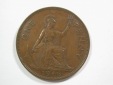 15104 Großbritanien 1 Penny 1946 große Kupfermünze in sehr ...