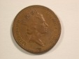 15109 Grossbritanien  1 Penny 1990 in vz  Orginalbilder