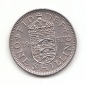 1 Shilling  Großbritannien 1957 Wappen von England (B766)