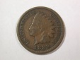 A001 USA  Indian Head 1 Cent 1889 in ss+ (VF+)  Orginalbilder