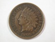 A001 USA  Indian Head 1 Cent 1908 in ss-vz (VF-XF)  Orginalbilder