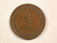 A006 KR  1 Pfennig 1913 A in ss  Orginalbilder