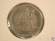 A103 USA  Dime 10 Cent 1856 in ss (VF) Orginalbilder