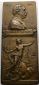 Plakette Bronze mit Schachtel, Gottfried Schenker; 344g; H143x...