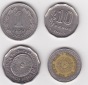 4 Kursmünzen Argentinien, siehe Scan