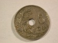 A205 Belgien  5 Centimes 1928 in ss Orginalbilder