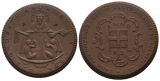 Porzellanmedaille, braun 1924; Ø 51 mm: 20,8 g