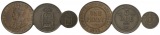 Ausland, 3 Kleinmünzen (1933/1875/187?)