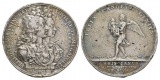 Dänemark, Silbermedaille 1697, korrodiert