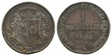 Schleswig-Holstein königliche Linie, 1 Kleinmünze 1851