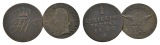 Altdeutschland, 2 Kleinmünzen (1810/1805)
