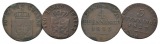 Altdeutschland, 2 Kleinmünzen (1855/1827)