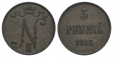 Finnland, 5 Penniä 1915
