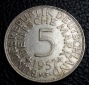 5 Mark Silberadler 1957 G Jaeger 387 XL Bild Erhaltung !!