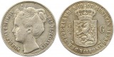 7207 Niederlande 1/2 Gulden 1908 Silber  fast sehr schön