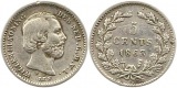 7220 Niederlande 5 Cent 1863 Silber sehr schön