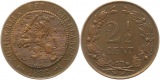 7223 Niederlande 2 1/2  Cent 1886 sehr schön vorzüglich