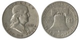 USA Half Dollar (Franklin) 1957   FM-Frankfurt Feingewicht: 11...