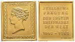 6,28 g Feingold. Jubiläumsprägung erste Briefmarke