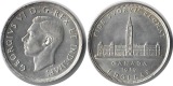 Kanada  1 Dollar 1939 FM-Frankfurt Feingewicht: 18,66g Silber ...