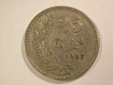 B06 Luxemburg  25 Centimes 1927 in ss+   Orginalbilder