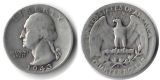 USA Quarter Dollar (Washington) 1943  FM-Frankfurt Feingewicht...