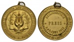 tragbare, vergoldete Bronzemedaille 1905; Ø 45,5 mm; 34 g