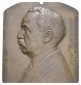 Edward Dean Adams, Bronzeplakette 1922, einseitig; 87x99 mm; 2...