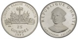 Schifffahrtsmünze; Haiti 25 Gourdes 1973 ; AG, 10,02 g, Ø 30 mm